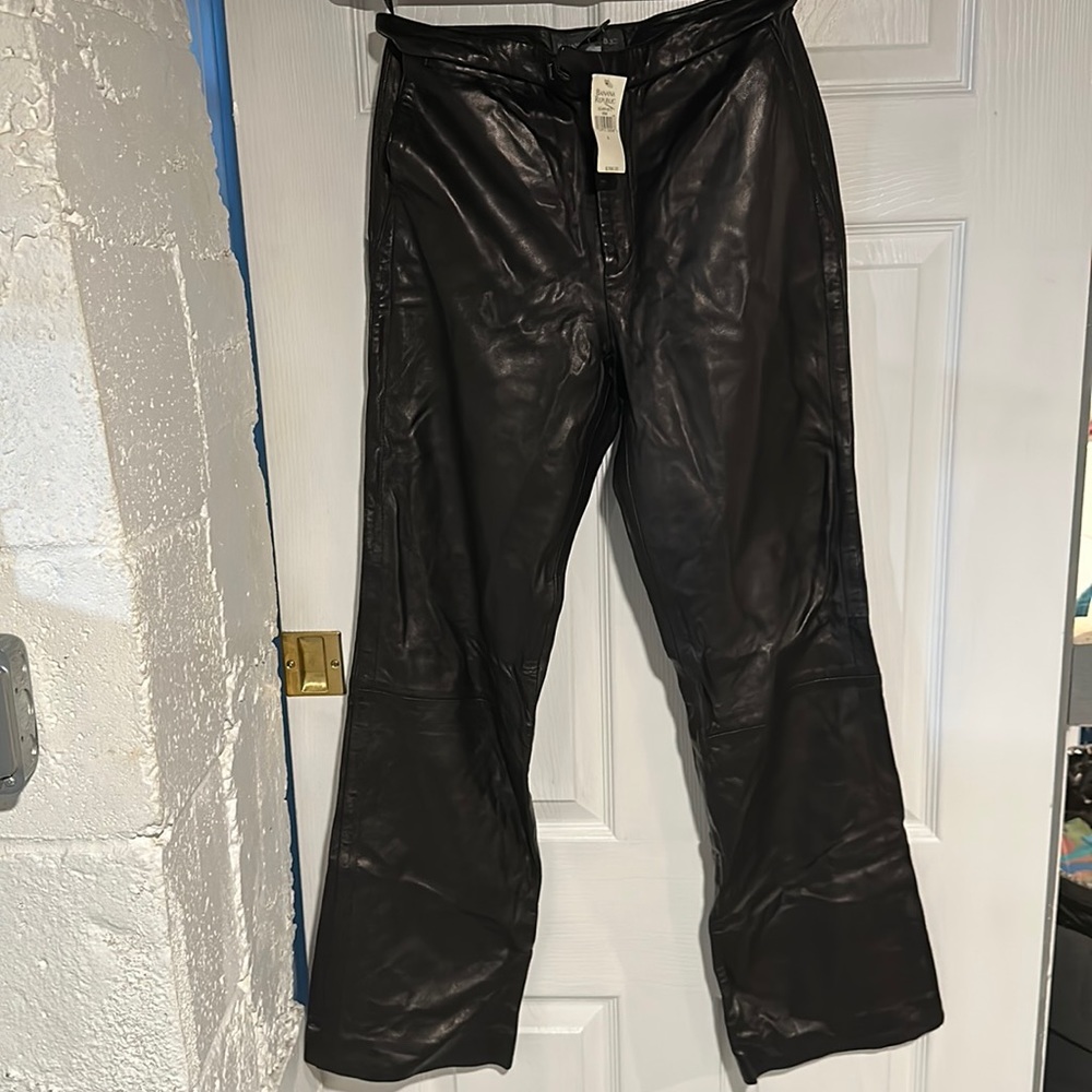 Brand new never worn genuine leather pants